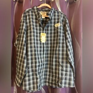 NWT Wrangler RuggedWear Long Sleeve Western Cut  Shirt